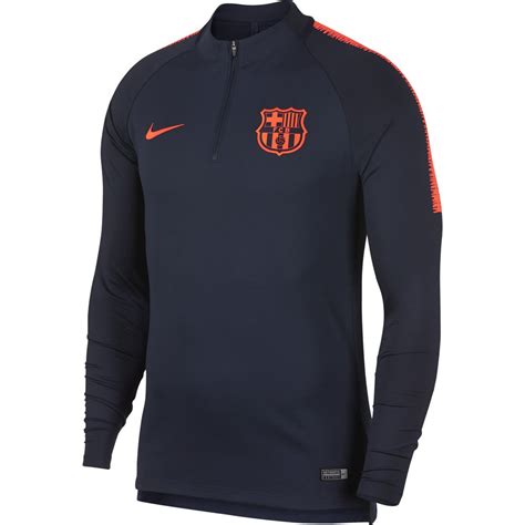 nike barcelona sqd dril sr voetbal sweater marine|Men's Nike FC Barcelona Strike Dri.